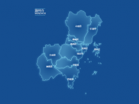 温州市地图 下钻 下级市 [地理坐标,图形组件]