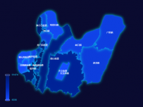 深色地图显示 [地理坐标,地图]
