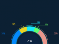 一半饼图 [饼图]