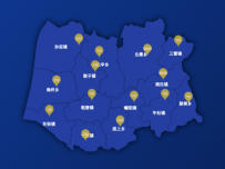 临猗县 [地理坐标,地图,散点图]