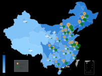 地图+散点图 [地理坐标,地图,散点图]