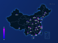 全国地图 [地理坐标,地图,散点图]