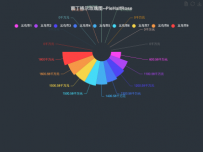 南丁格尔玫瑰图--PieHalfRose [饼图]