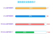 服务器安全隐患统计 [柱状图]