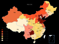 2017年全国废气中二氧化硫排放情况 [地理坐标,地图]