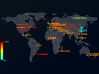 地图特效修改 [地理坐标,路径图,散点图]