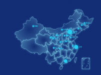 单地区发散图表 [地理坐标,路径图,地图]