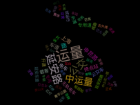 上海中运量公交词云图 []